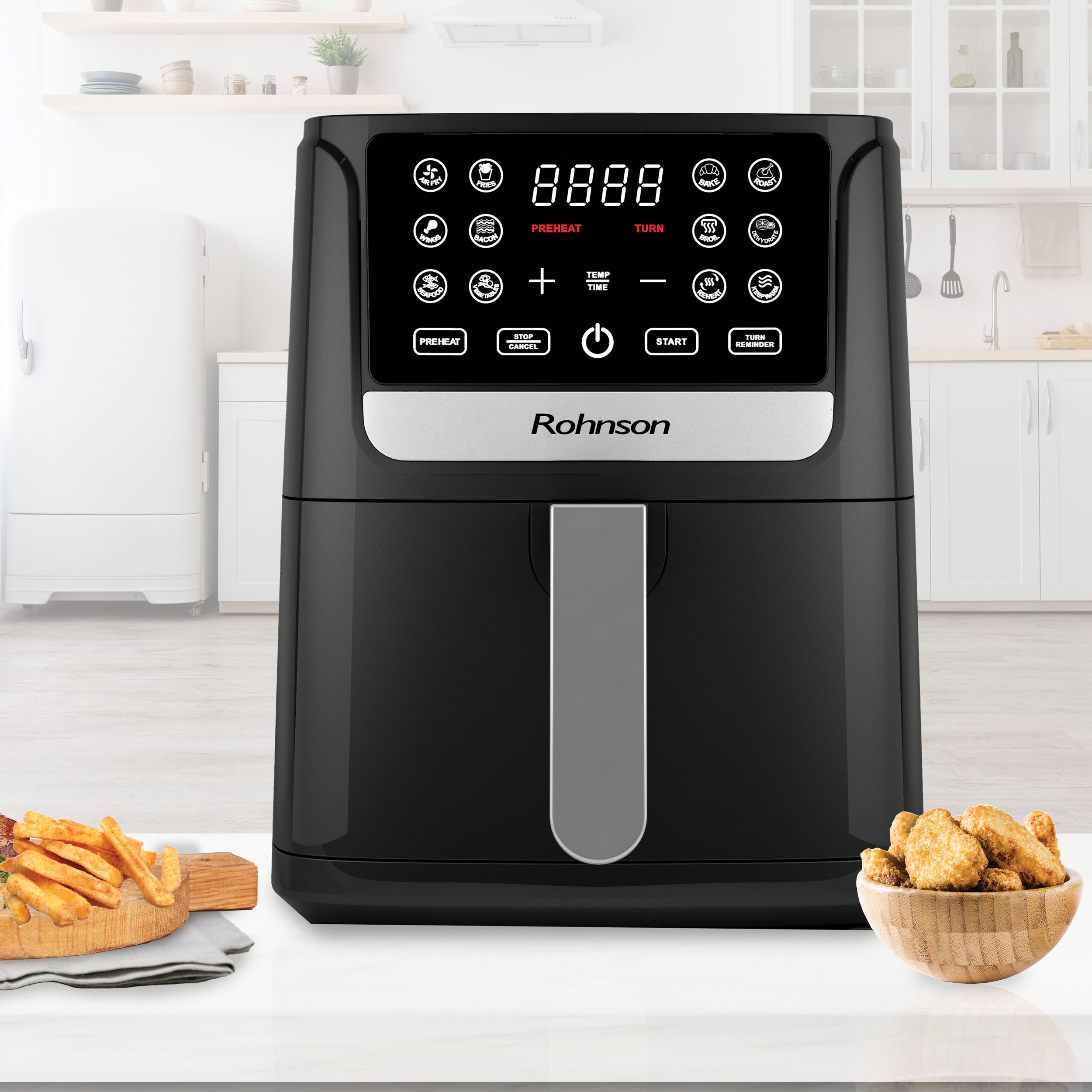      Hot air fryer Rohnson - R-2828, 1500W, 4.2 l, black