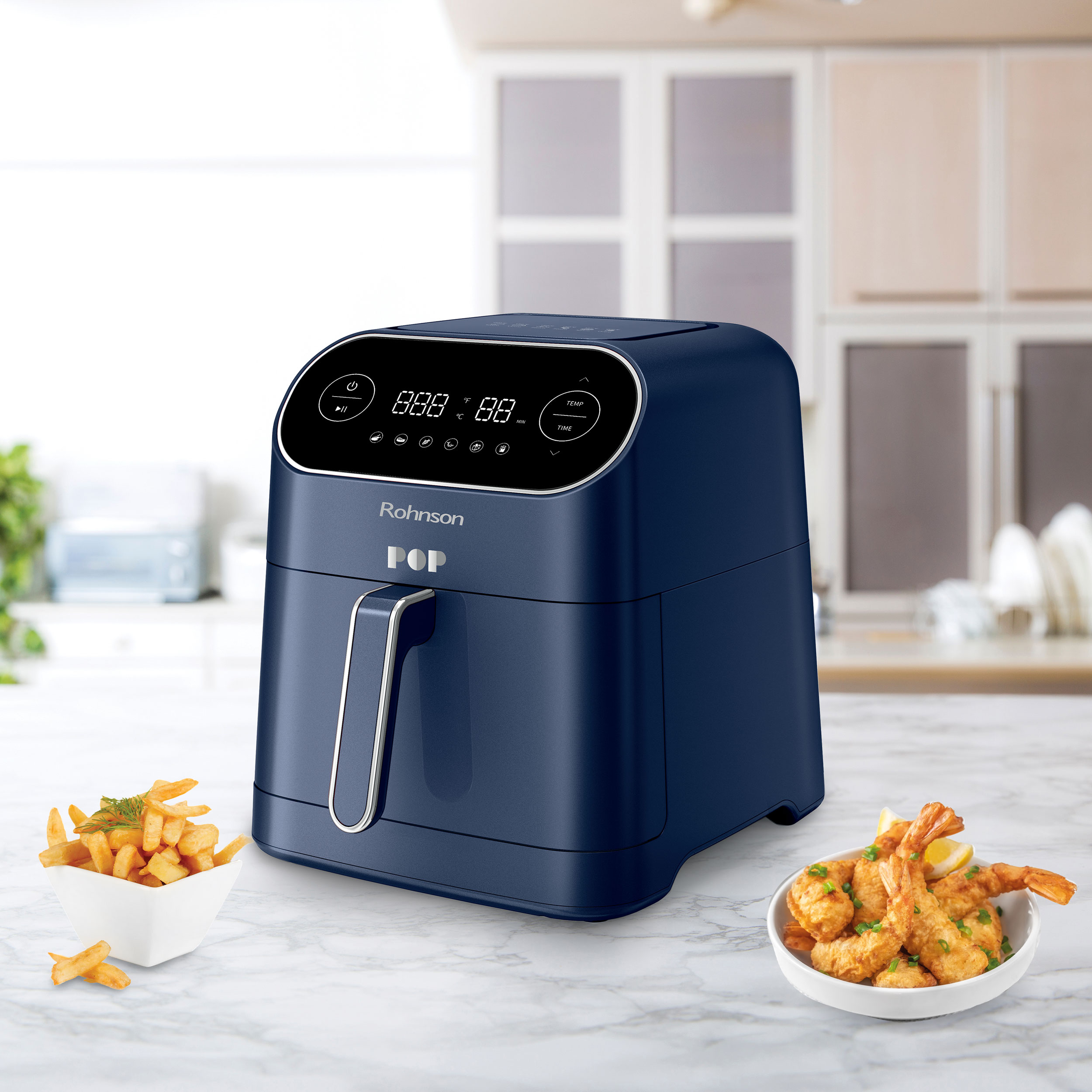      Hot air fryer Rohnson - R-2859, 1800W, 7 l, blue