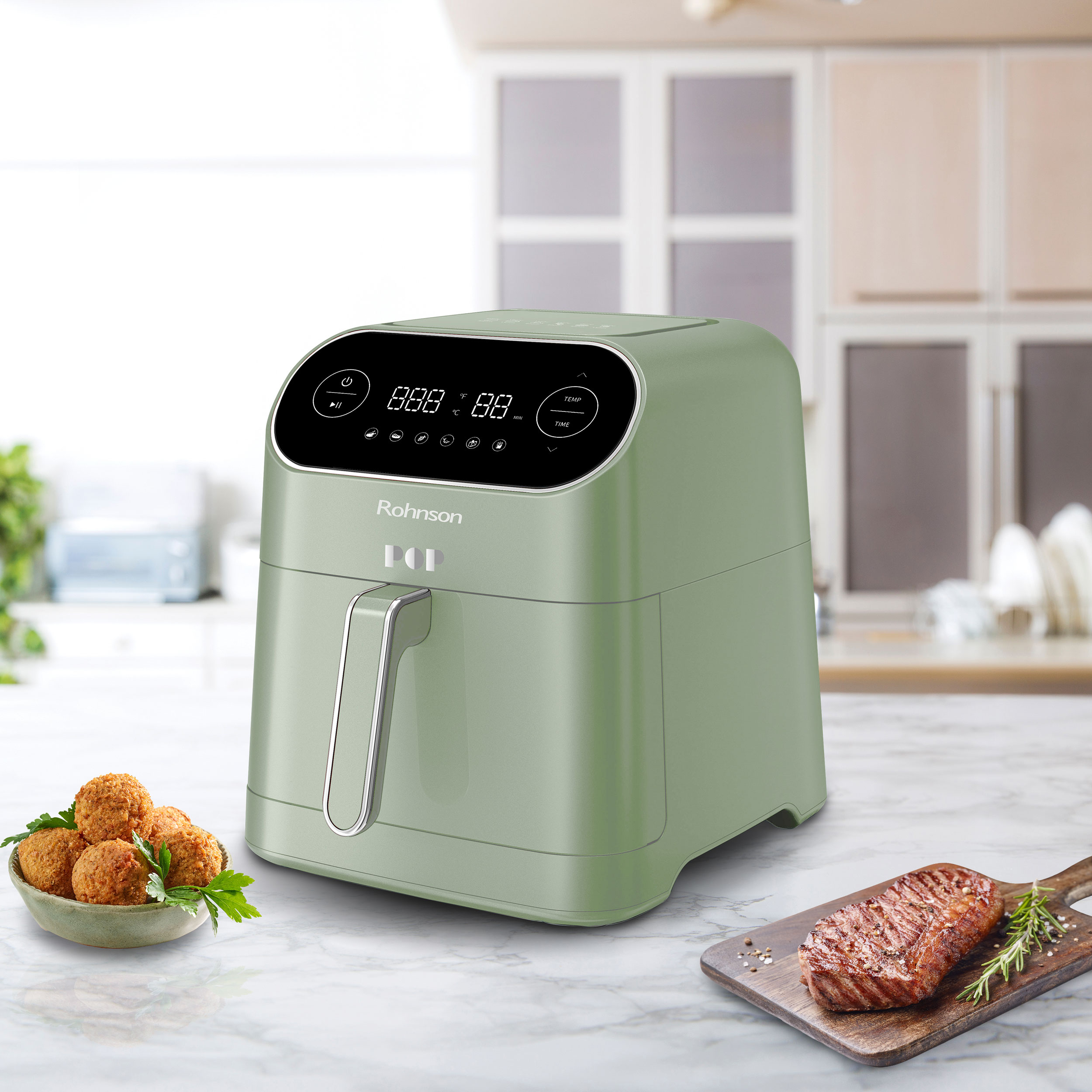      Hot air fryer Rohnson - R-2859, 1800W, 7 l, green