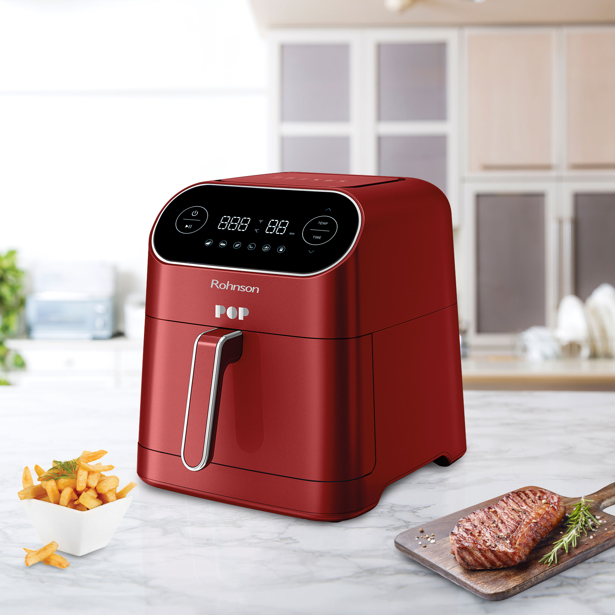      Hot air fryer Rohnson - R-2859, 1800W, 7 l, red