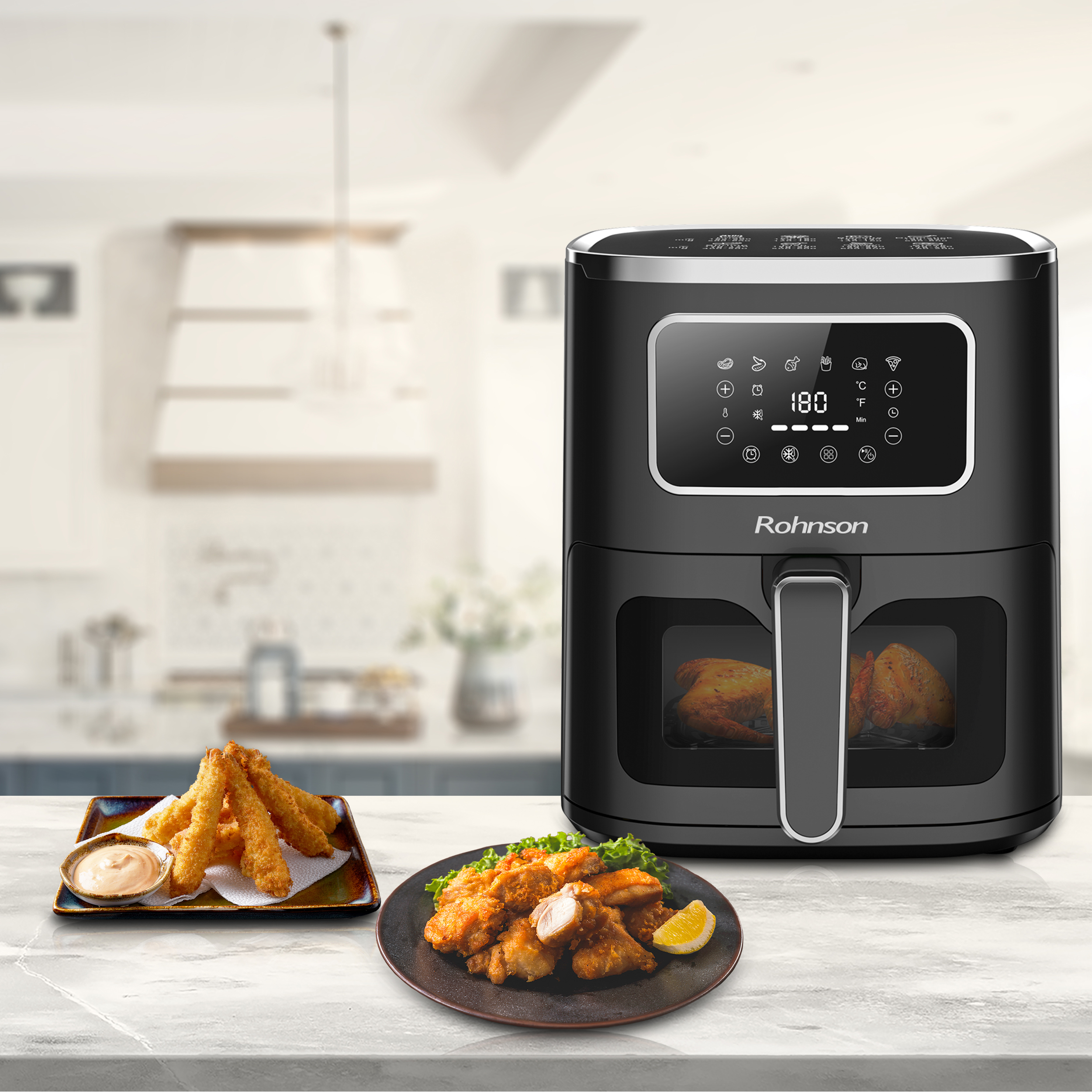      Hot air fryer Rohnson - R-2862, 1450W, 5 l, black