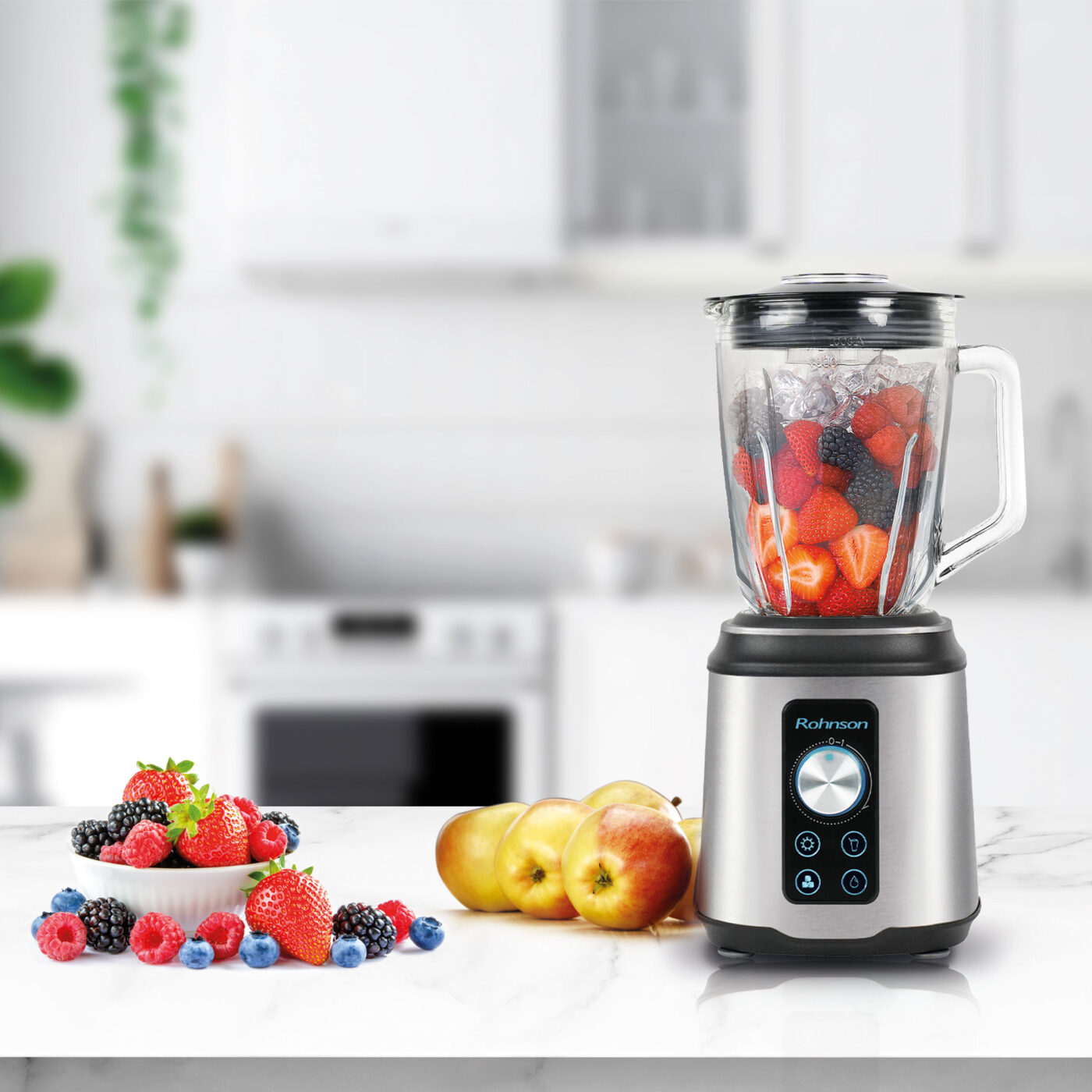    Blender Rohnson - R-5343, 1.5 l, 1500W, silver/black