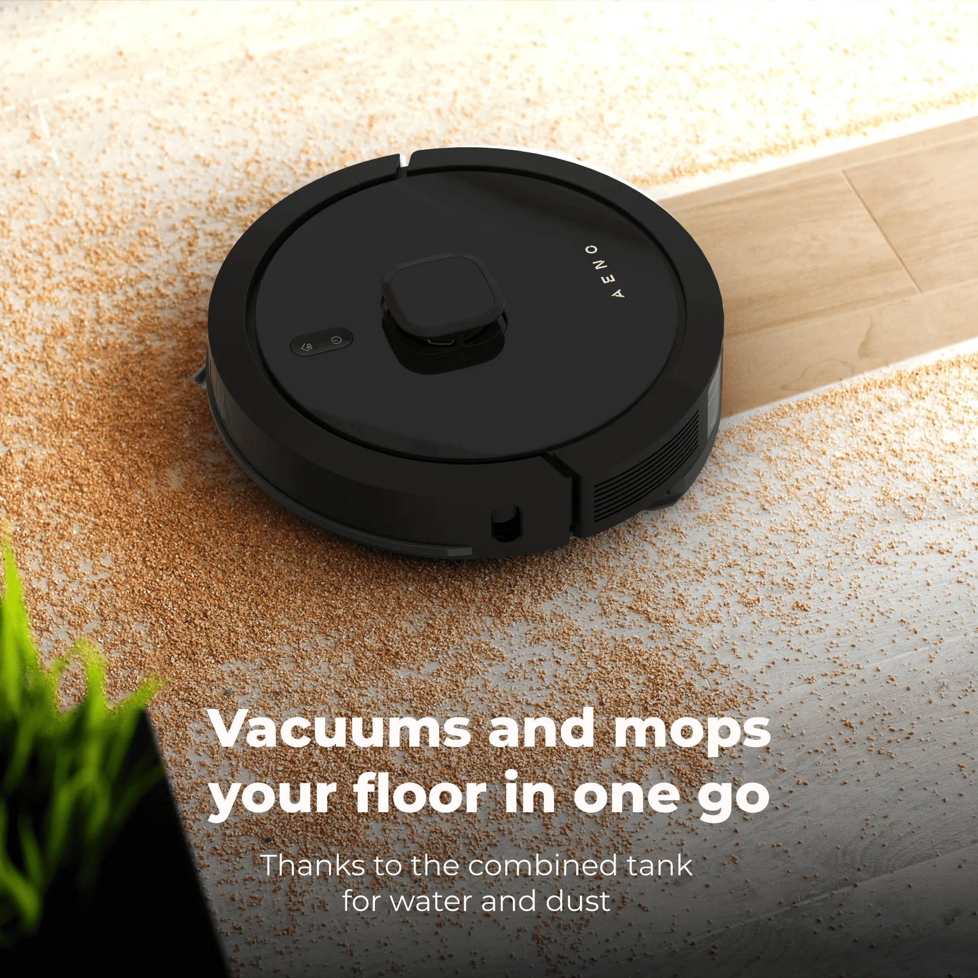 Robot vacuum cleaner AENO - RC7S, black