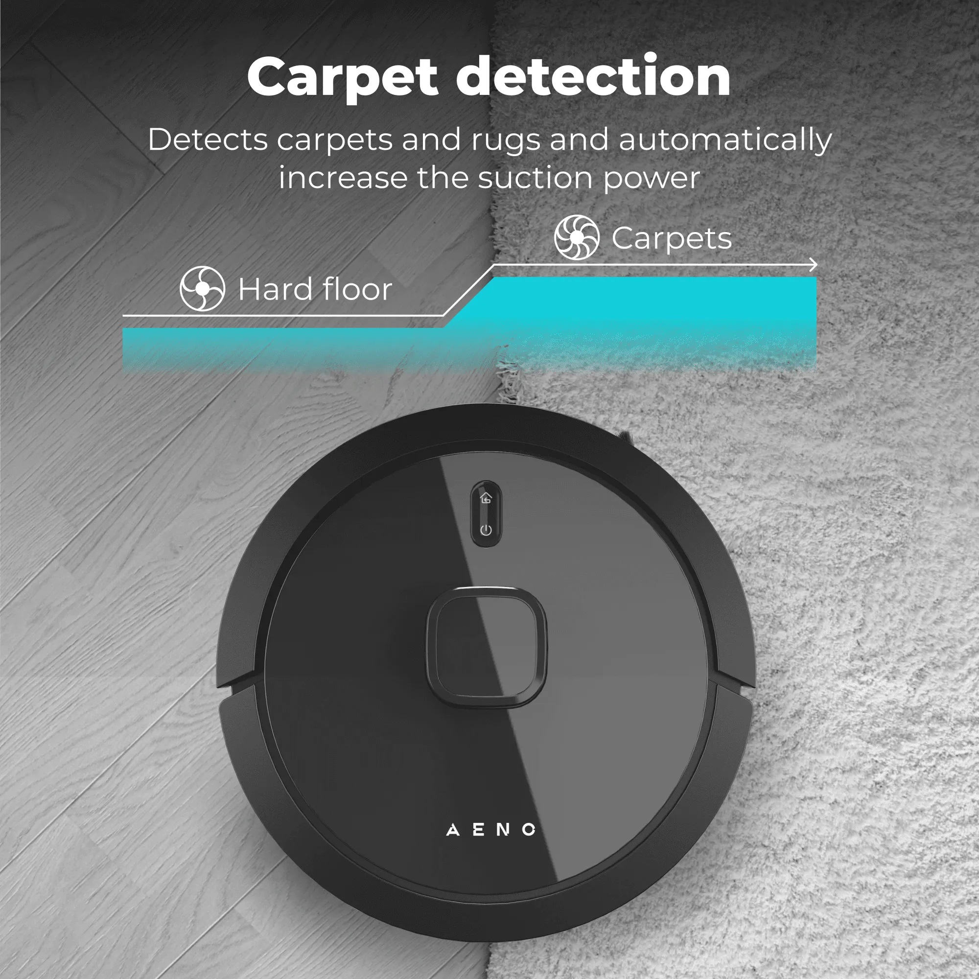   Robot vacuum cleaner AENO - RC7S, black