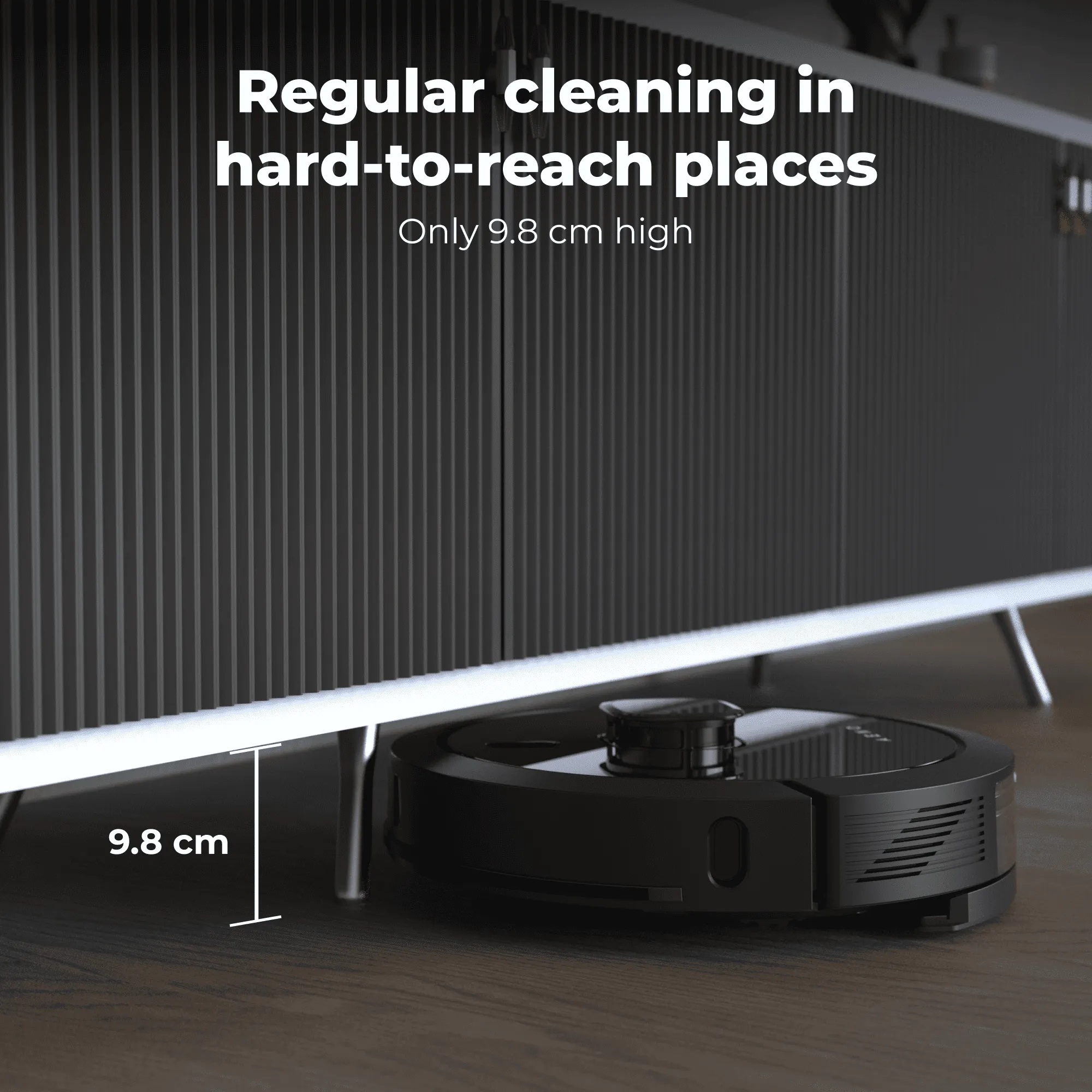 Robot vacuum cleaner AENO - RC7S, black