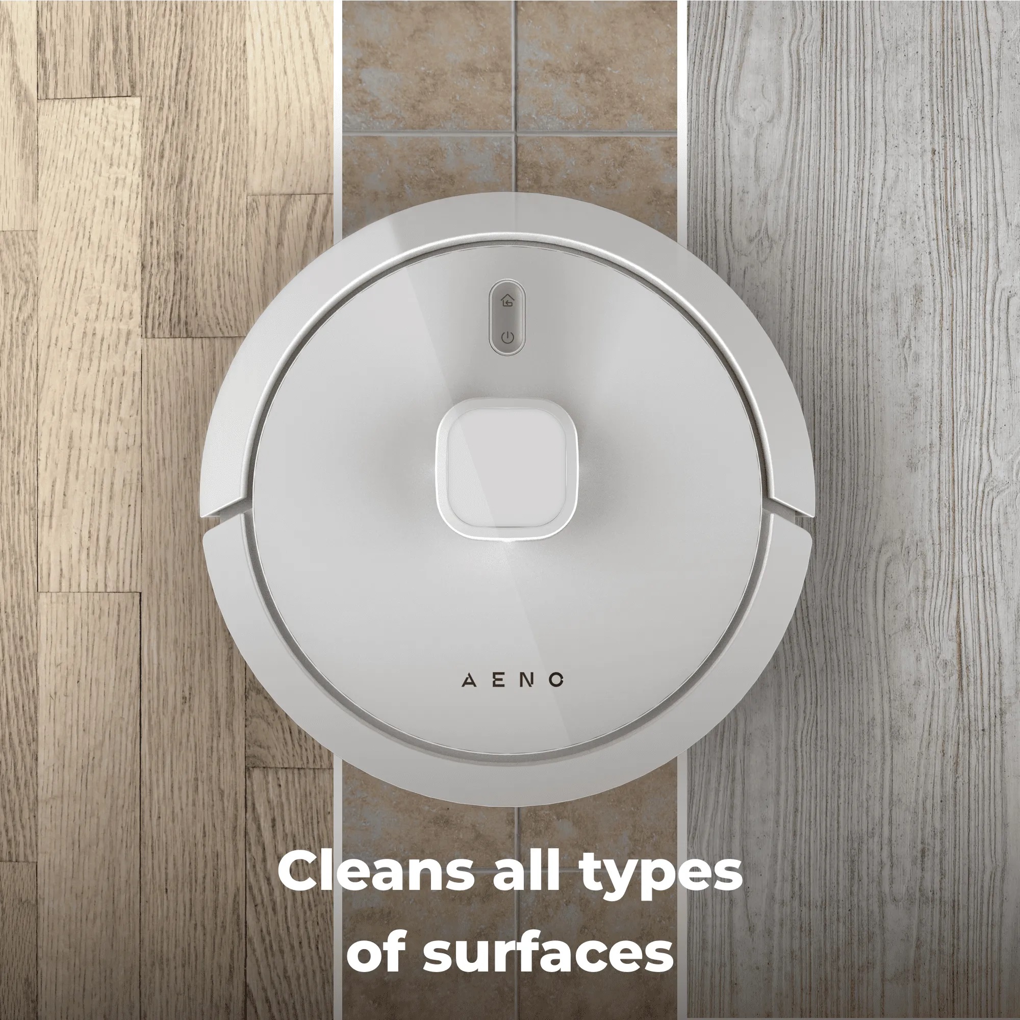 Robot vacuum cleaner AENO - RC8S, white