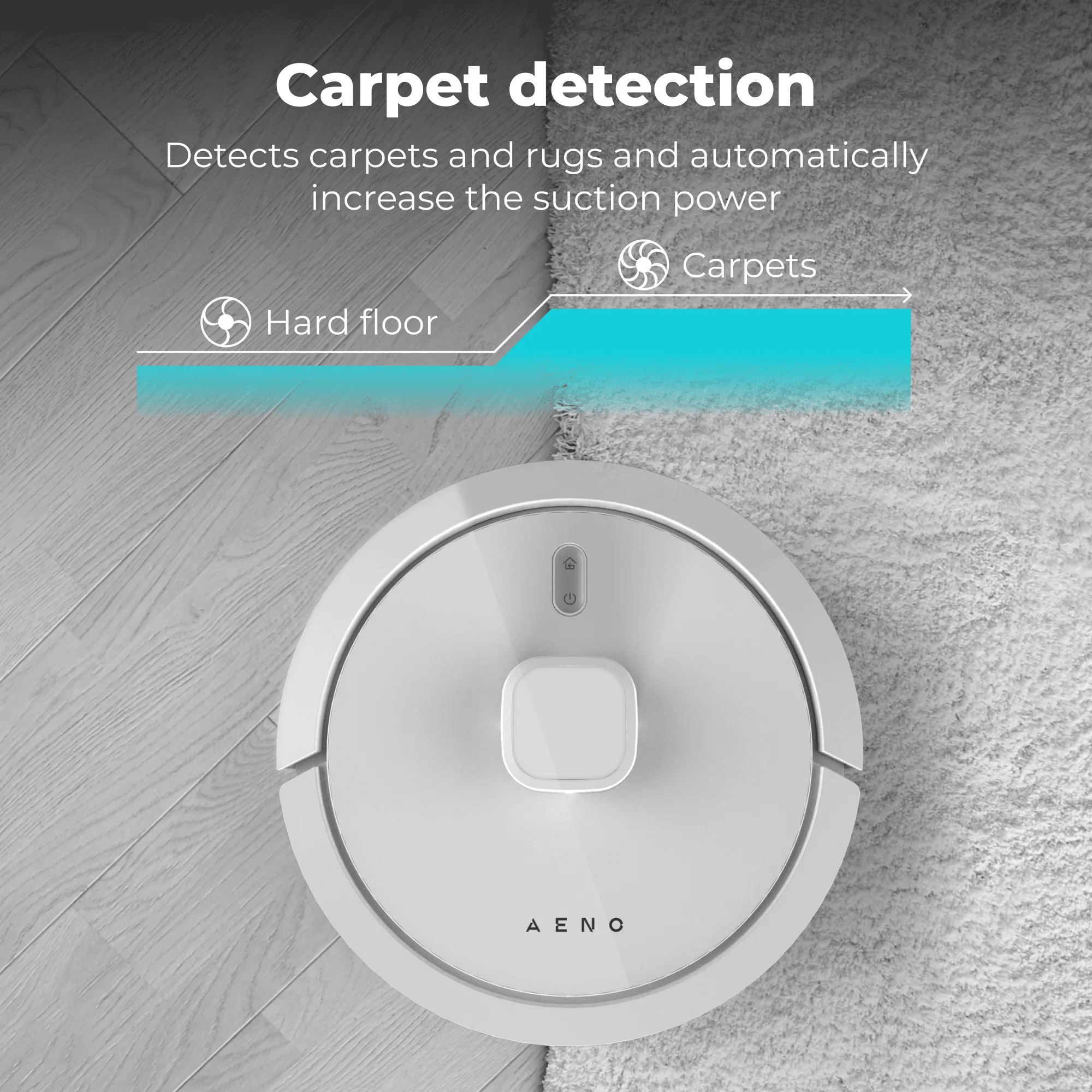   Robot vacuum cleaner AENO - RC8S, white