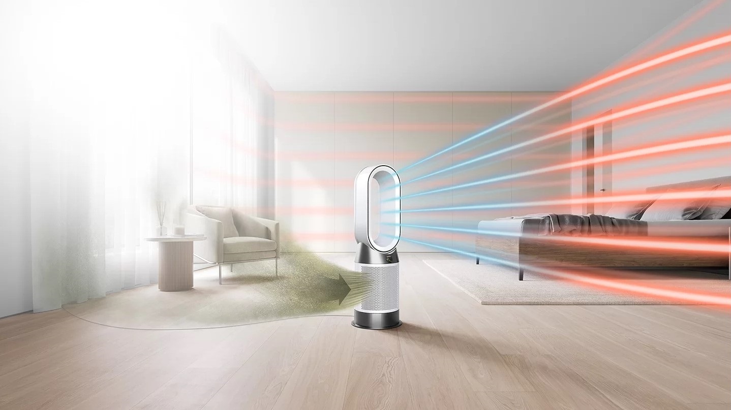   Air purifier  Dyson - HP10 Wh/Wh, HEPA, 62dB, silver