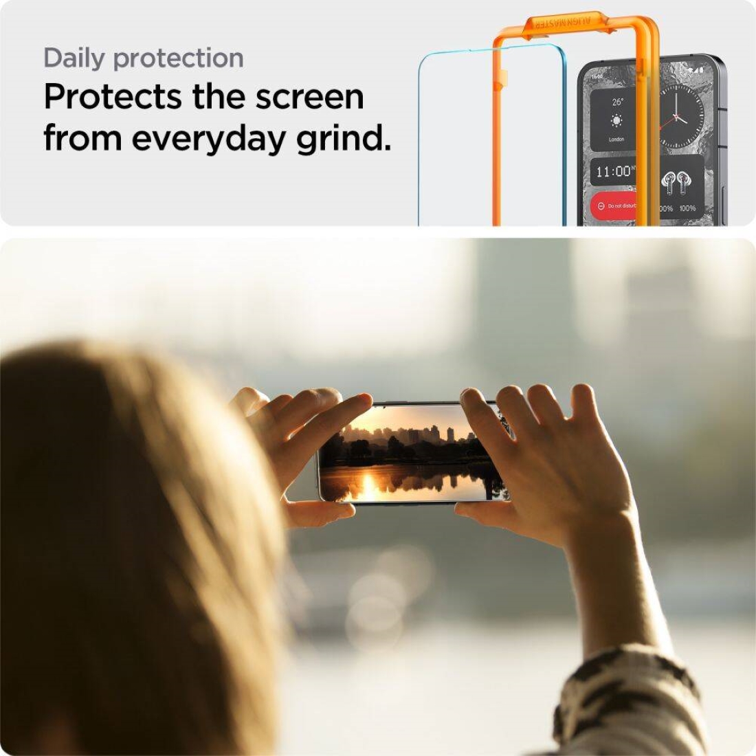  Glass protector Spigen - Glass tR Align Master, Nothing Phone 2, 2 pcs.