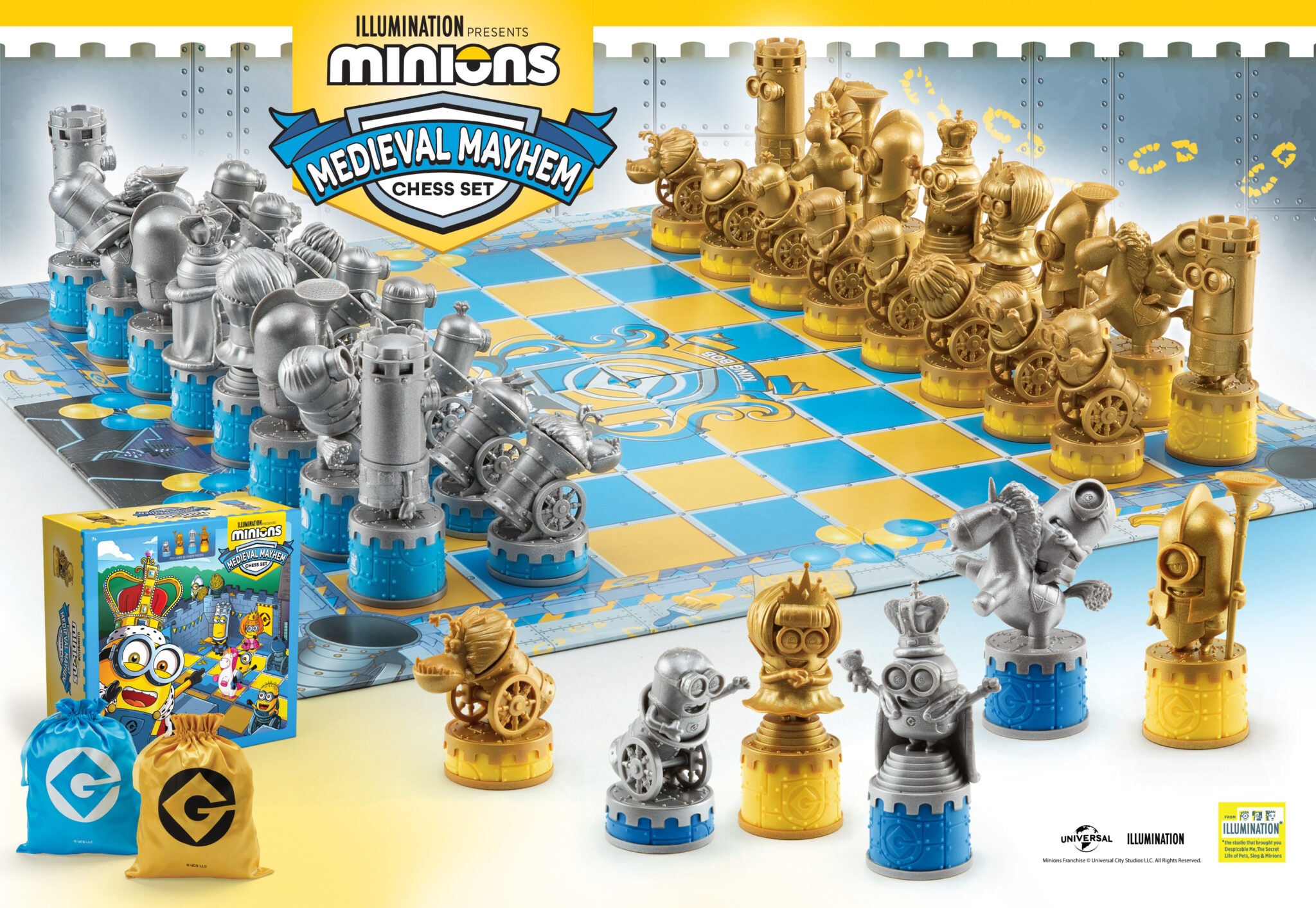 Шах The Noble Collection - Minions Medieval Mayhem Chess Set