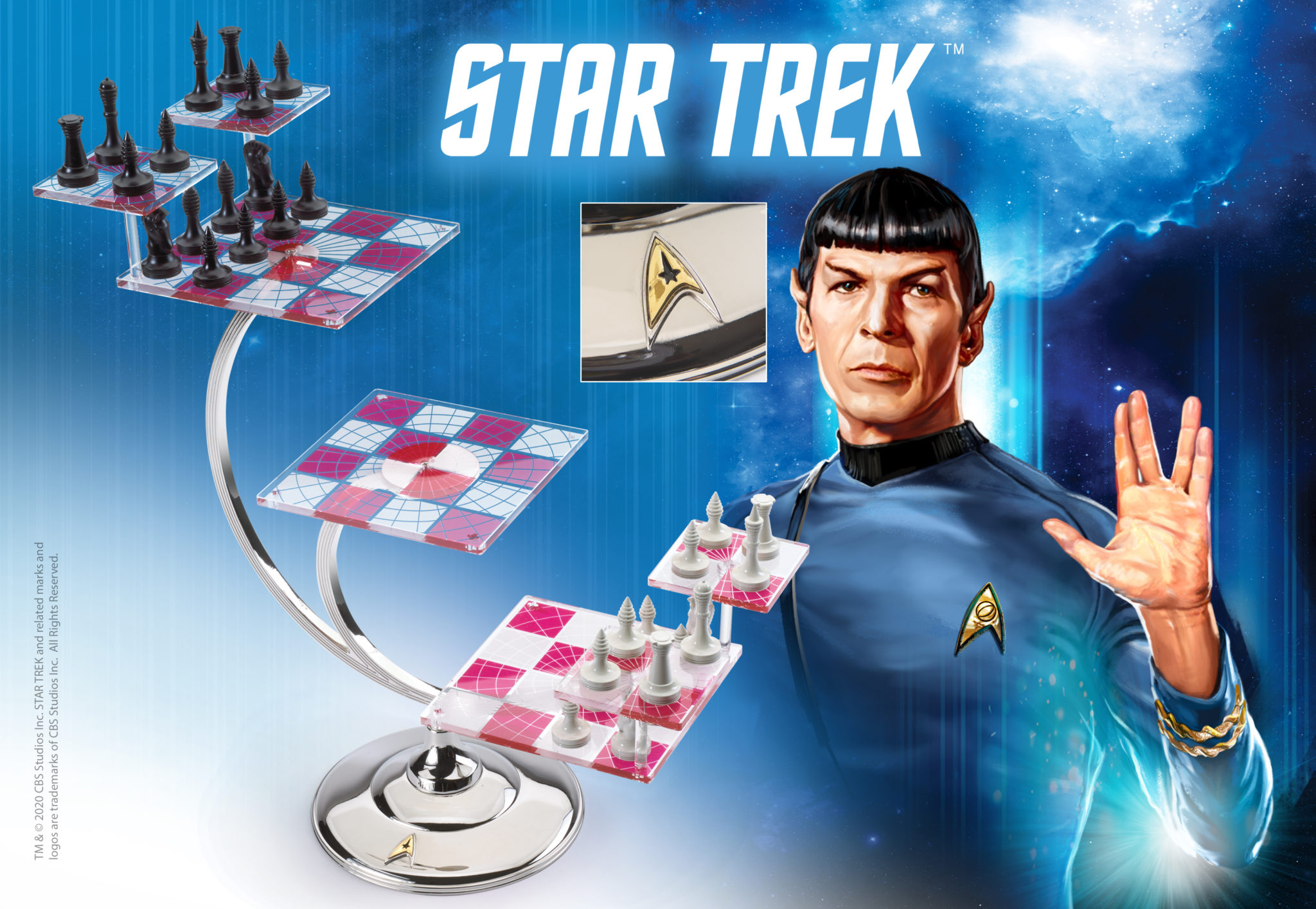 Шах The Noble Collection - Star Trek Tri-Dimensional Chess Set