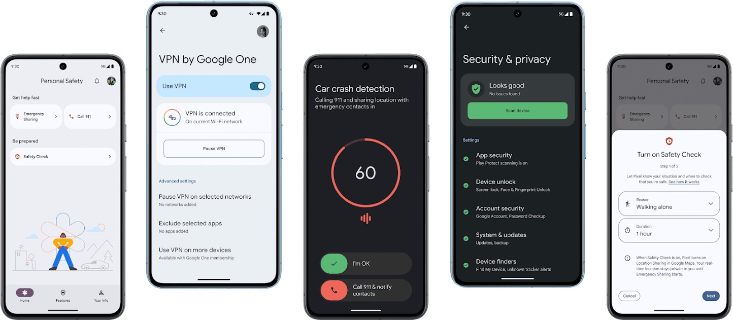 Смартфон Google - Pixel 8 сигурност