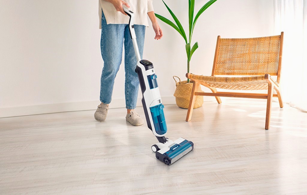    Vertical vacuum cleaner Schneider - SCVCO23DBE, HEPA 10, white